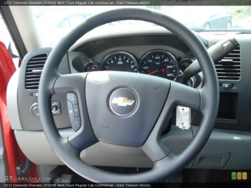 Dark Titanium Interior Steering Wheel for the 2012 Chevrolet Silverado 2500HD Work Truck Regular Cab Commercial #68227498