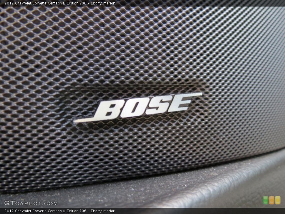 Ebony Interior Audio System for the 2012 Chevrolet Corvette Centennial Edition Z06 #68228320