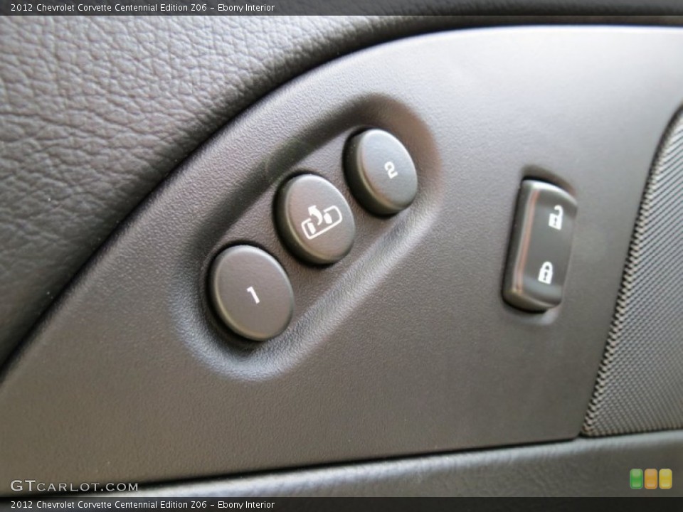 Ebony Interior Controls for the 2012 Chevrolet Corvette Centennial Edition Z06 #68228326