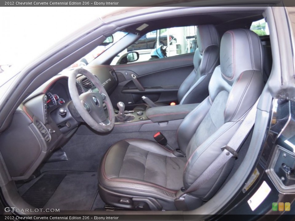 Ebony Interior Photo for the 2012 Chevrolet Corvette Centennial Edition Z06 #68228413