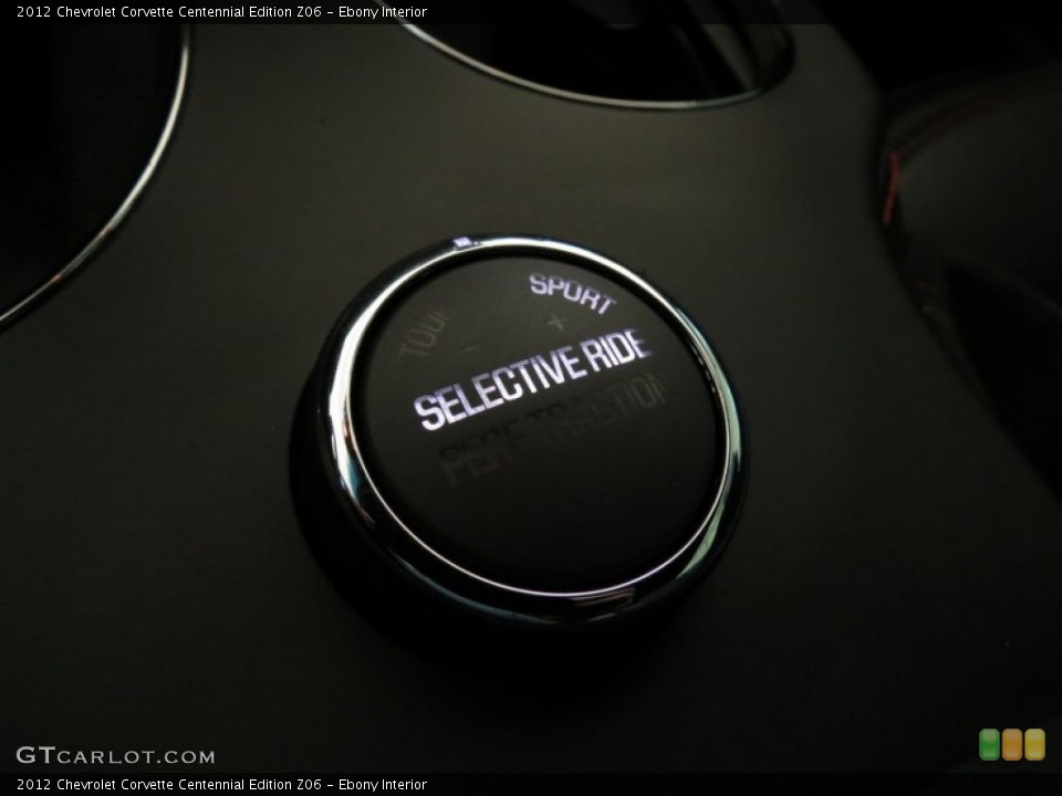 Ebony Interior Controls for the 2012 Chevrolet Corvette Centennial Edition Z06 #68228548