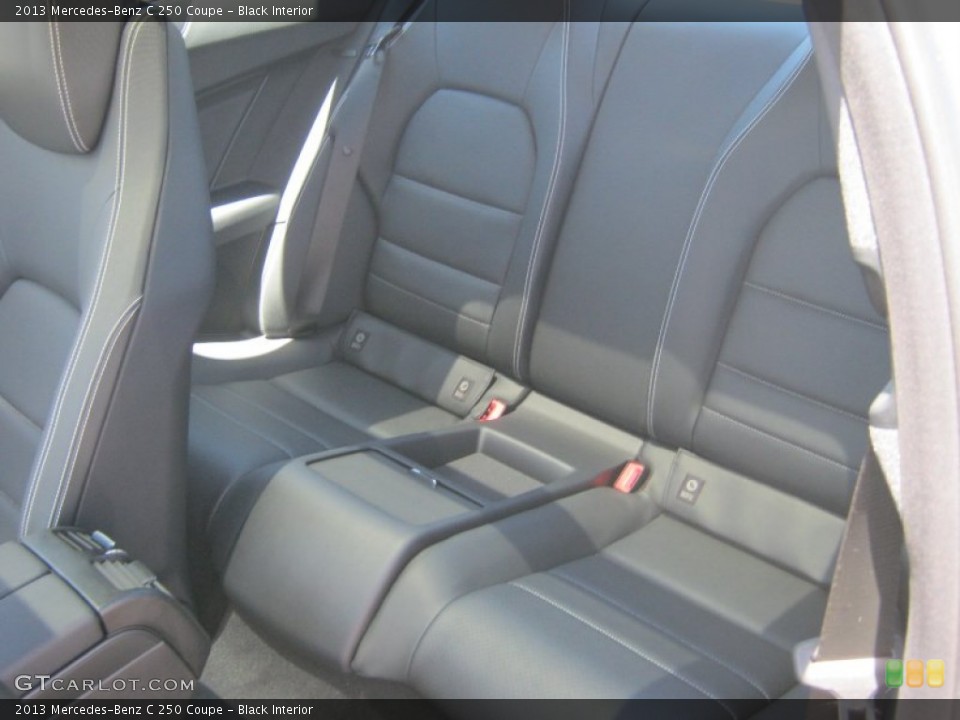 Black Interior Rear Seat for the 2013 Mercedes-Benz C 250 Coupe #68229097