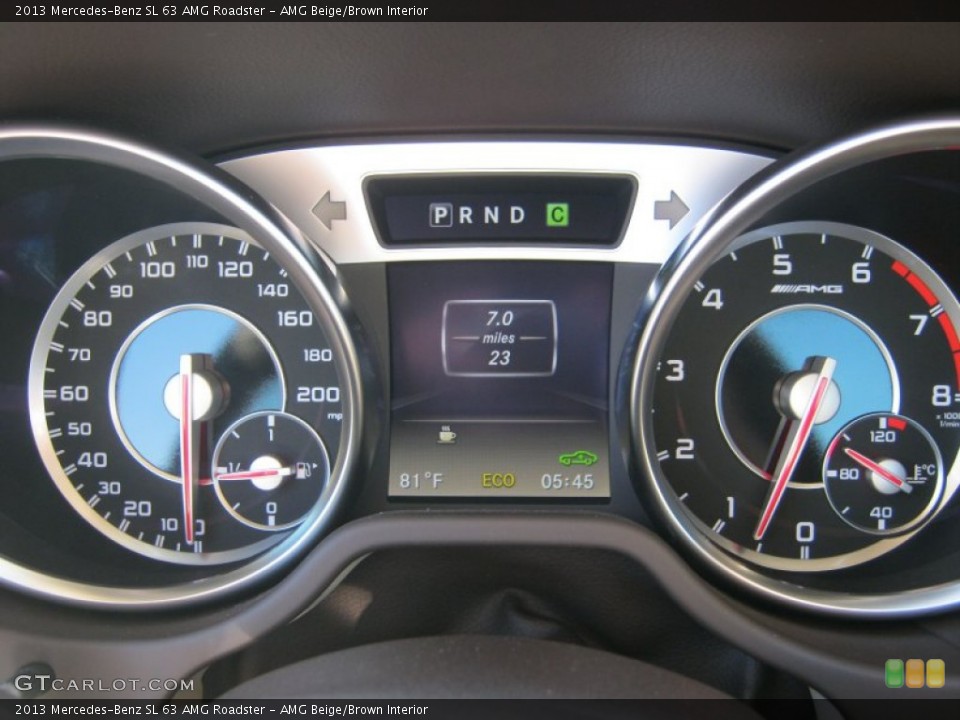 AMG Beige/Brown Interior Gauges for the 2013 Mercedes-Benz SL 63 AMG Roadster #68229526