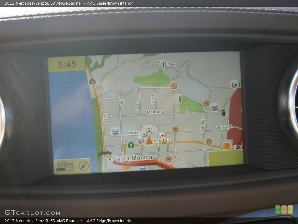 AMG Beige/Brown Interior Navigation for the 2013 Mercedes-Benz SL 63 AMG Roadster #68229544