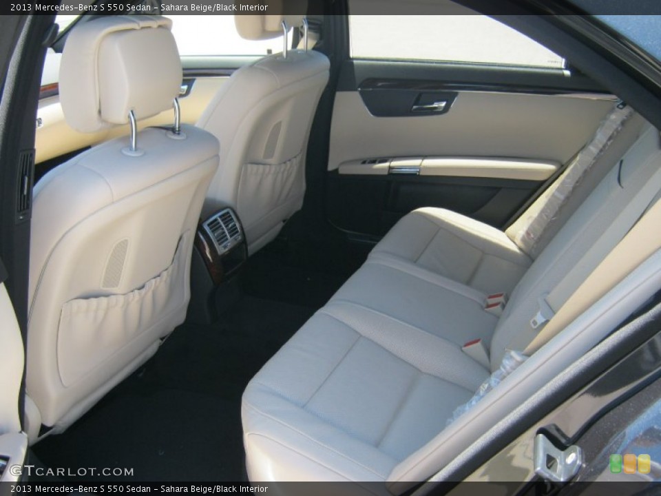 Sahara Beige/Black Interior Photo for the 2013 Mercedes-Benz S 550 Sedan #68229733