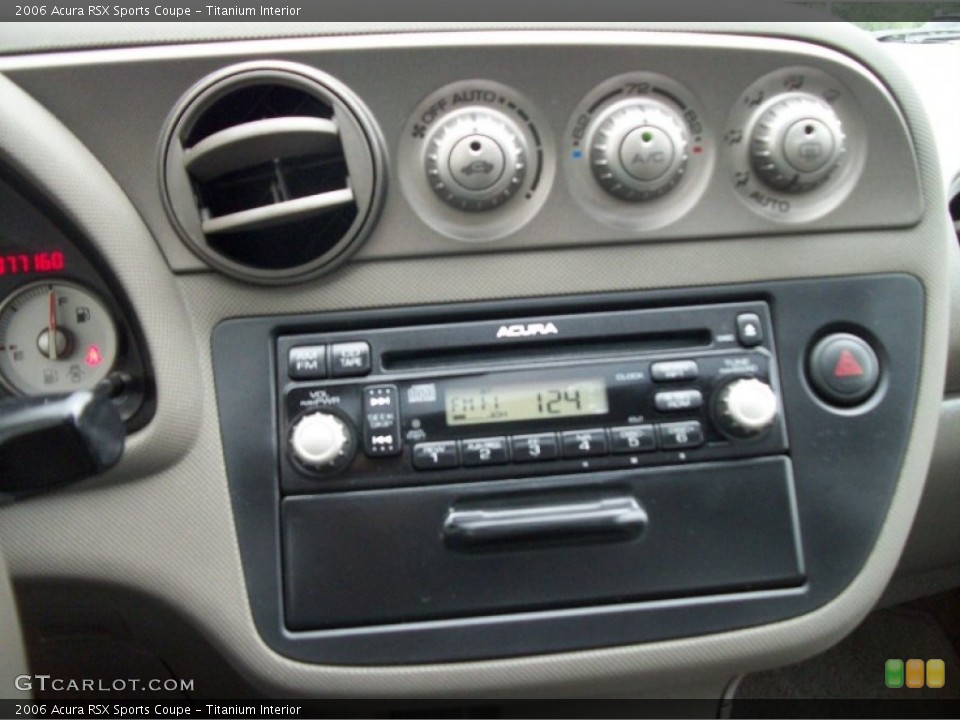 Titanium Interior Controls for the 2006 Acura RSX Sports Coupe #68230957