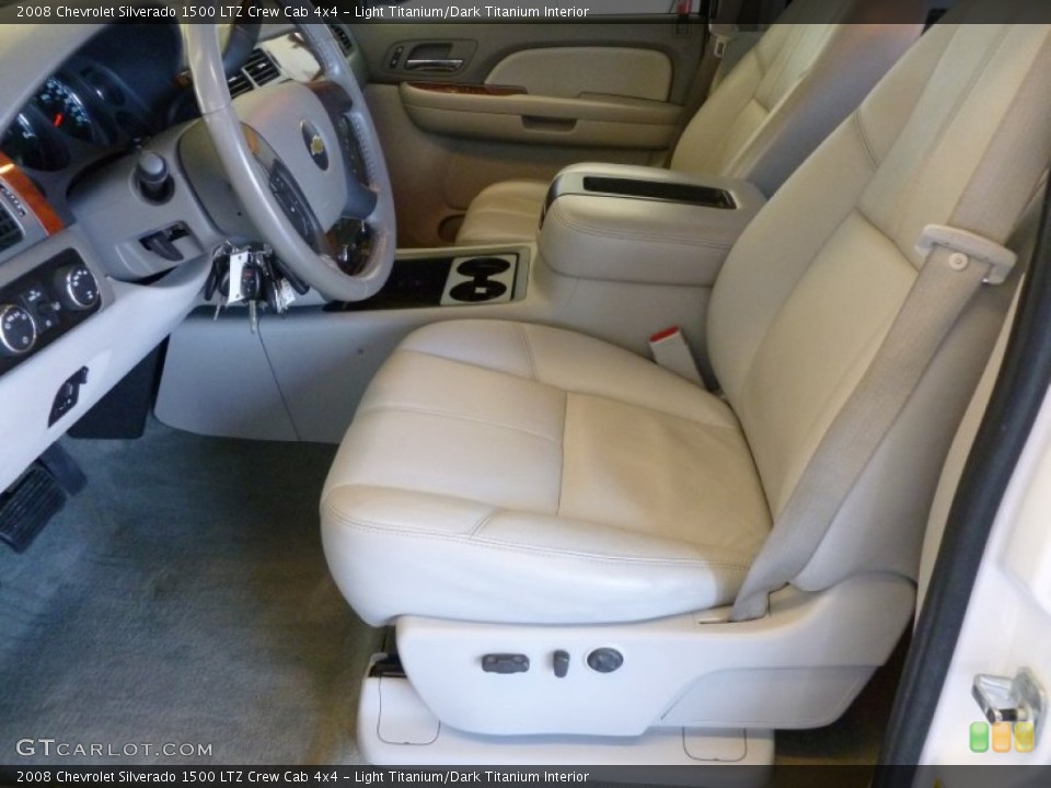 Light Titanium/Dark Titanium Interior Front Seat for the 2008 Chevrolet Silverado 1500 LTZ Crew Cab 4x4 #68232316