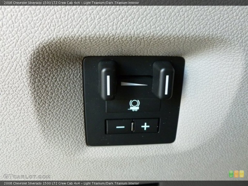 Light Titanium/Dark Titanium Interior Controls for the 2008 Chevrolet Silverado 1500 LTZ Crew Cab 4x4 #68232474
