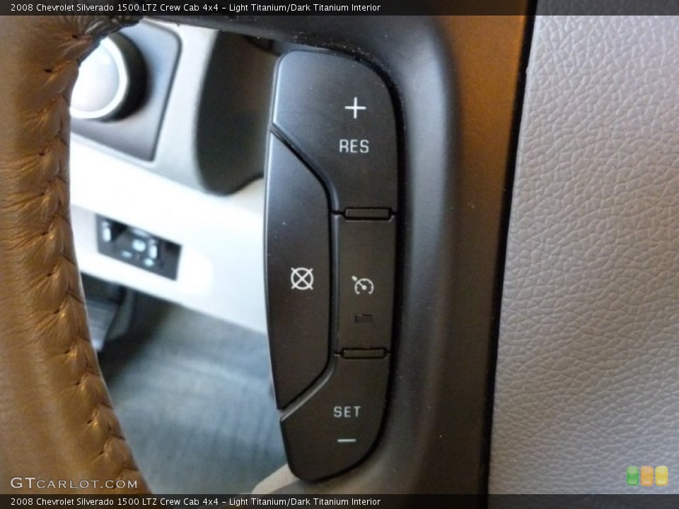 Light Titanium/Dark Titanium Interior Controls for the 2008 Chevrolet Silverado 1500 LTZ Crew Cab 4x4 #68232493