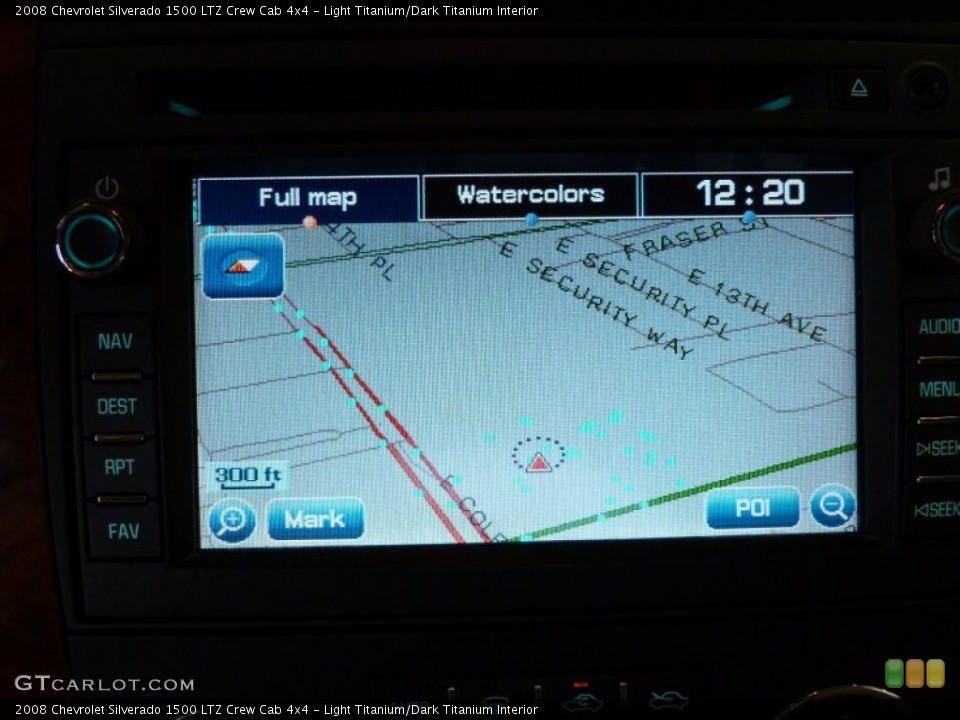 Light Titanium/Dark Titanium Interior Navigation for the 2008 Chevrolet Silverado 1500 LTZ Crew Cab 4x4 #68232536