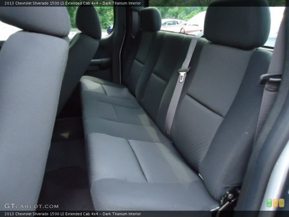 Dark Titanium Interior Rear Seat for the 2013 Chevrolet Silverado 1500 LS Extended Cab 4x4 #68234953