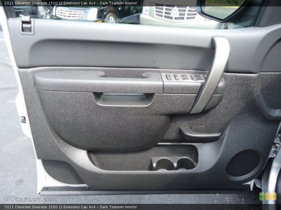 Dark Titanium Interior Door Panel for the 2013 Chevrolet Silverado 1500 LS Extended Cab 4x4 #68234977