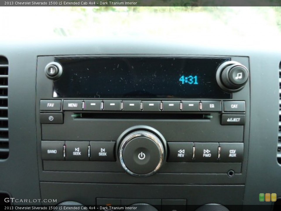 Dark Titanium Interior Audio System for the 2013 Chevrolet Silverado 1500 LS Extended Cab 4x4 #68235019