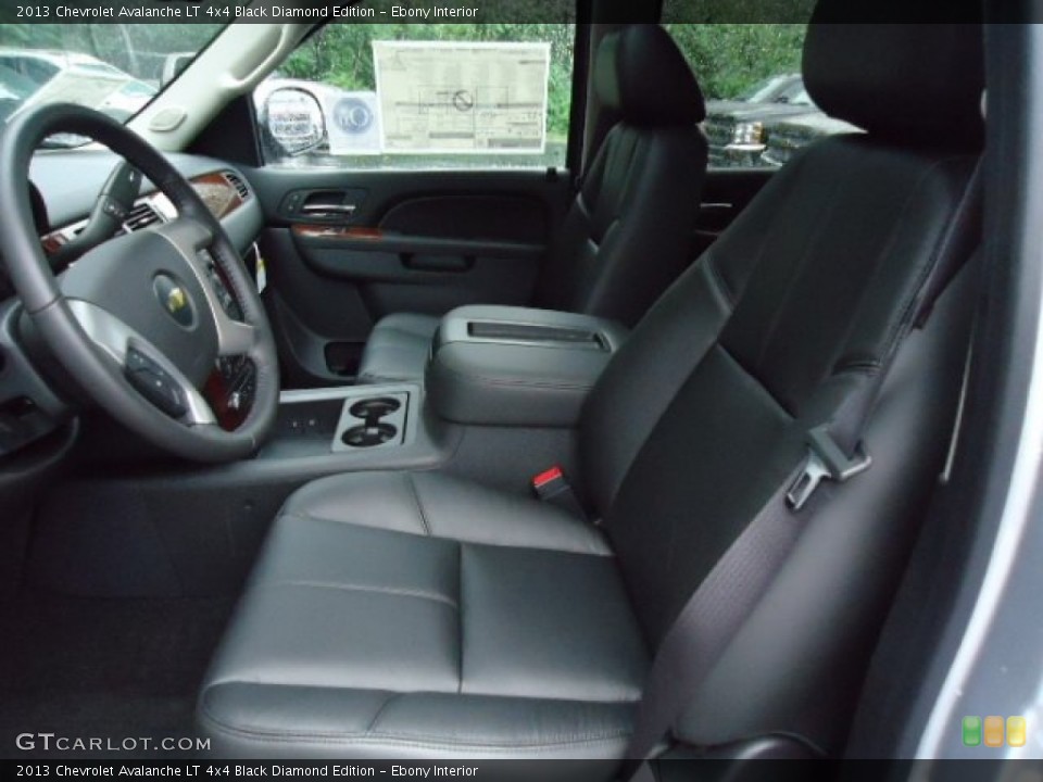 Ebony Interior Front Seat for the 2013 Chevrolet Avalanche LT 4x4 Black Diamond Edition #68235121