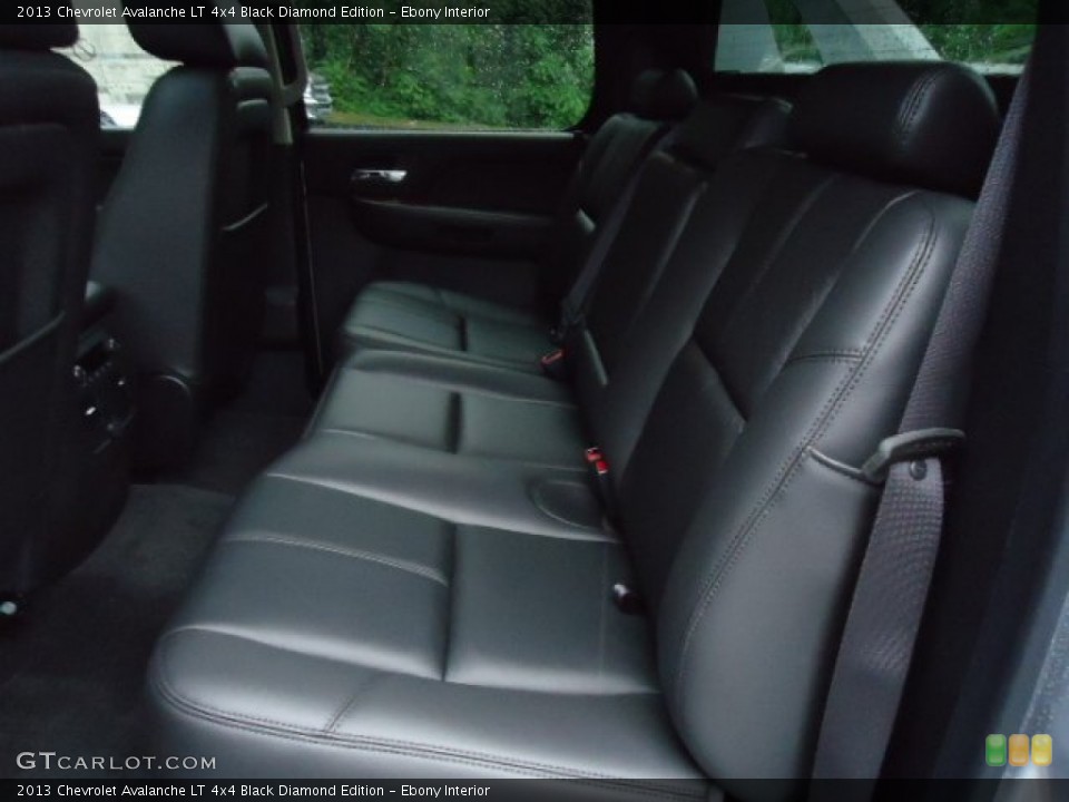 Ebony Interior Rear Seat for the 2013 Chevrolet Avalanche LT 4x4 Black Diamond Edition #68235130