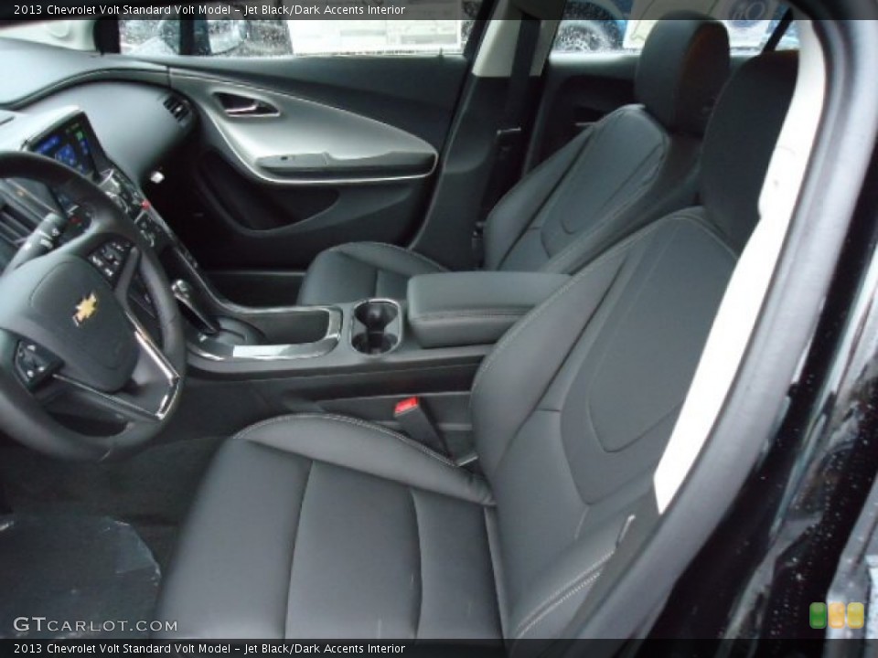 Jet Black/Dark Accents Interior Front Seat for the 2013 Chevrolet Volt  #68235295