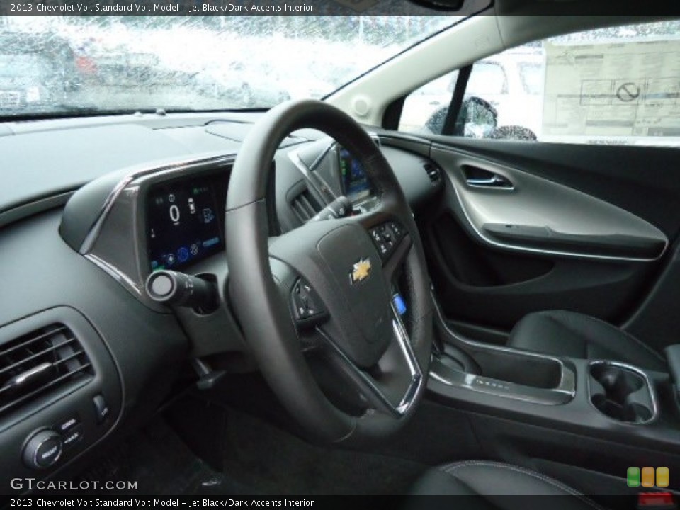 Jet Black/Dark Accents Interior Steering Wheel for the 2013 Chevrolet Volt  #68235337