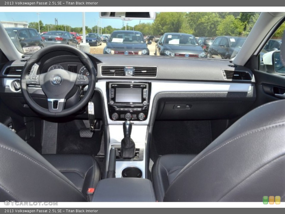 Titan Black Interior Dashboard for the 2013 Volkswagen Passat 2.5L SE #68235832