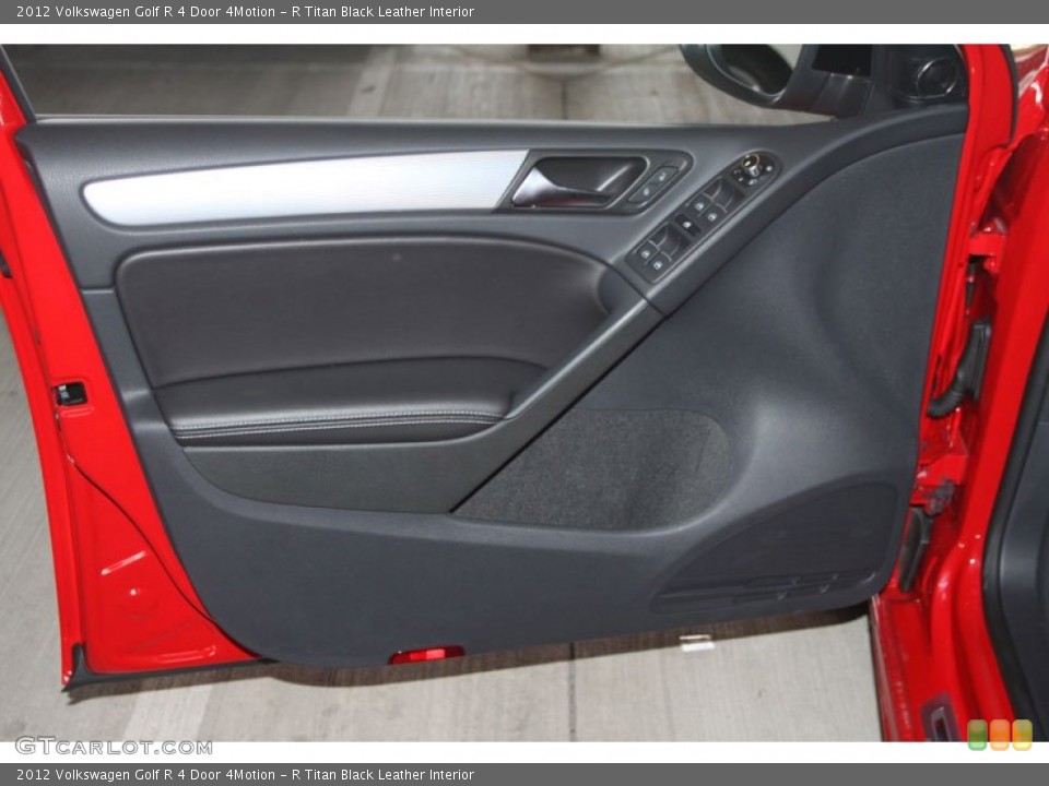 R Titan Black Leather Interior Door Panel for the 2012 Volkswagen Golf R 4 Door 4Motion #68236104