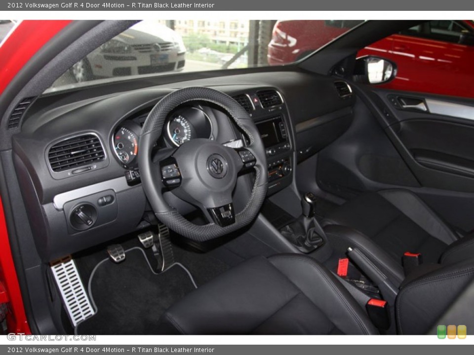 R Titan Black Leather Interior Dashboard for the 2012 Volkswagen Golf R 4 Door 4Motion #68236114