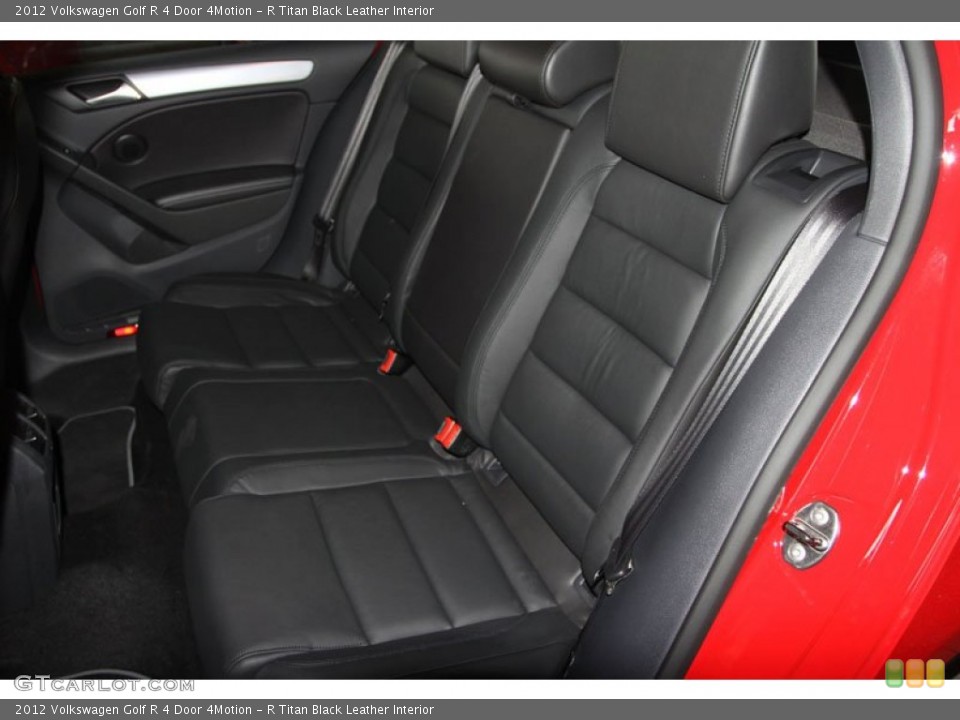 R Titan Black Leather Interior Rear Seat for the 2012 Volkswagen Golf R 4 Door 4Motion #68236132