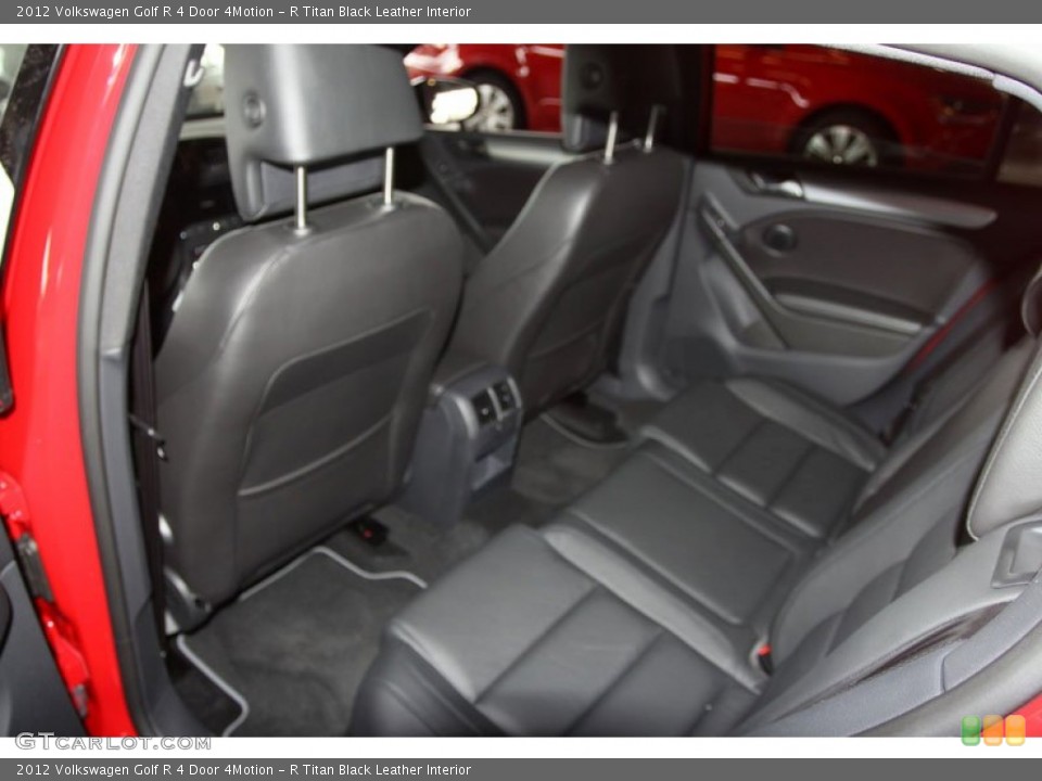 R Titan Black Leather Interior Rear Seat for the 2012 Volkswagen Golf R 4 Door 4Motion #68236138
