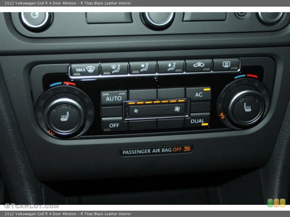 R Titan Black Leather Interior Controls for the 2012 Volkswagen Golf R 4 Door 4Motion #68236174