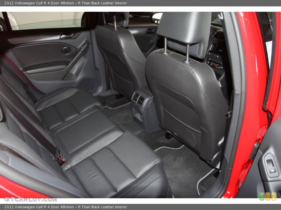 R Titan Black Leather Interior Rear Seat for the 2012 Volkswagen Golf R 4 Door 4Motion #68236201