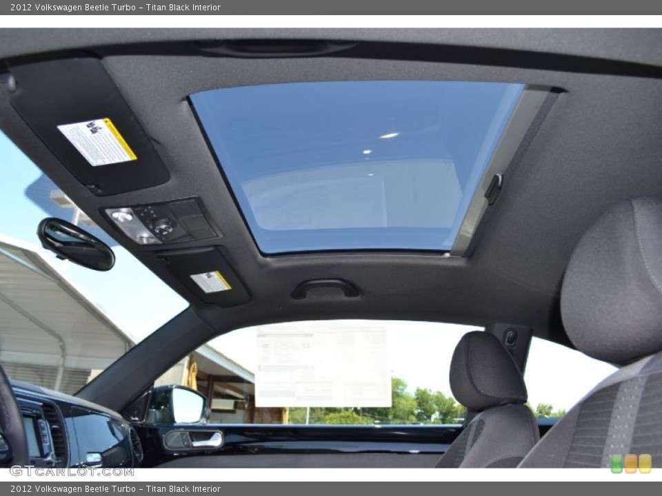 Titan Black Interior Sunroof for the 2012 Volkswagen Beetle Turbo #68236543