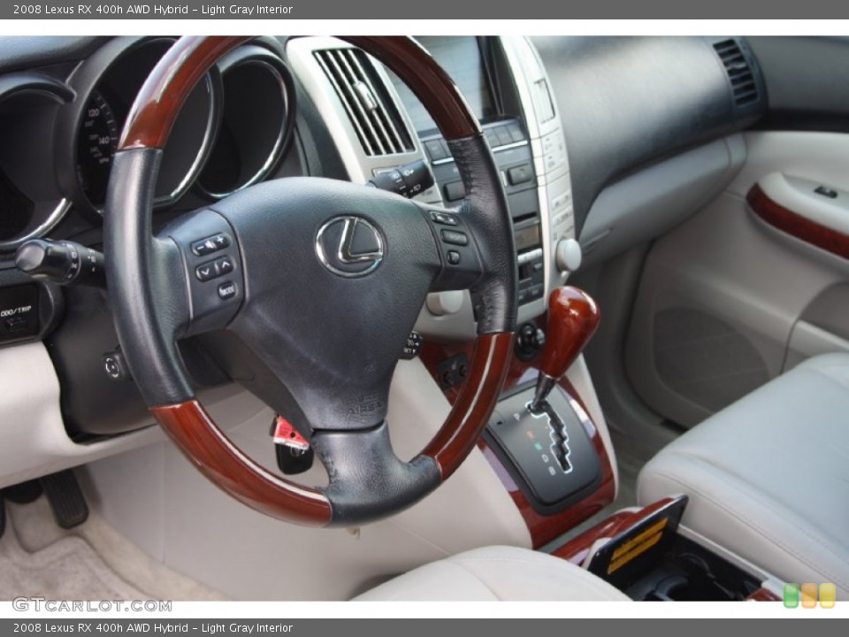 Light Gray Interior Steering Wheel for the 2008 Lexus RX 400h AWD Hybrid #68237641