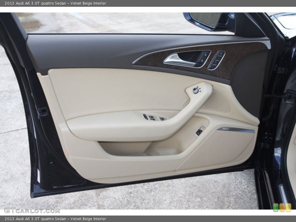 Velvet Beige Interior Door Panel for the 2013 Audi A6 3.0T quattro Sedan #68238223