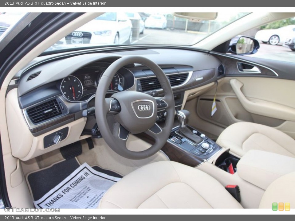 Velvet Beige Interior Prime Interior for the 2013 Audi A6 3.0T quattro Sedan #68238232