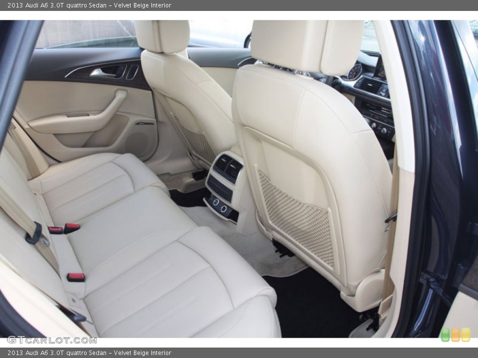 Velvet Beige Interior Rear Seat for the 2013 Audi A6 3.0T quattro Sedan #68238338