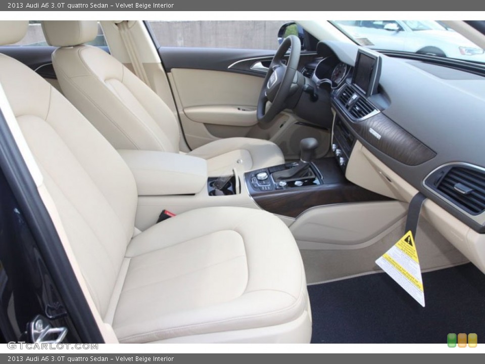 Velvet Beige Interior Photo for the 2013 Audi A6 3.0T quattro Sedan #68238361