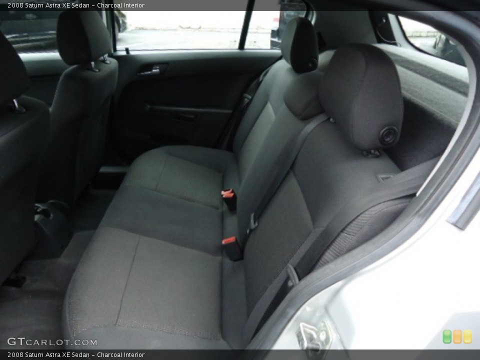 Charcoal Interior Rear Seat for the 2008 Saturn Astra XE Sedan #68238406