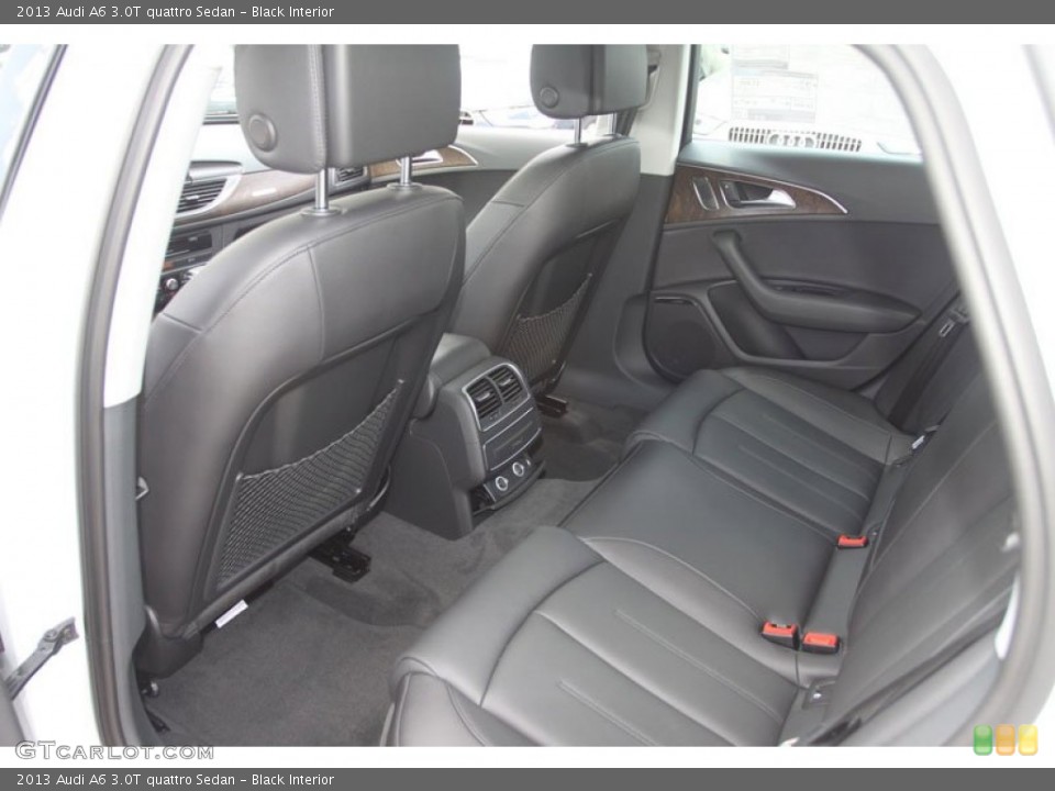 Black Interior Rear Seat for the 2013 Audi A6 3.0T quattro Sedan #68238527