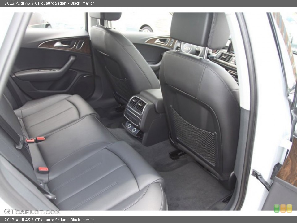 Black Interior Rear Seat for the 2013 Audi A6 3.0T quattro Sedan #68238613