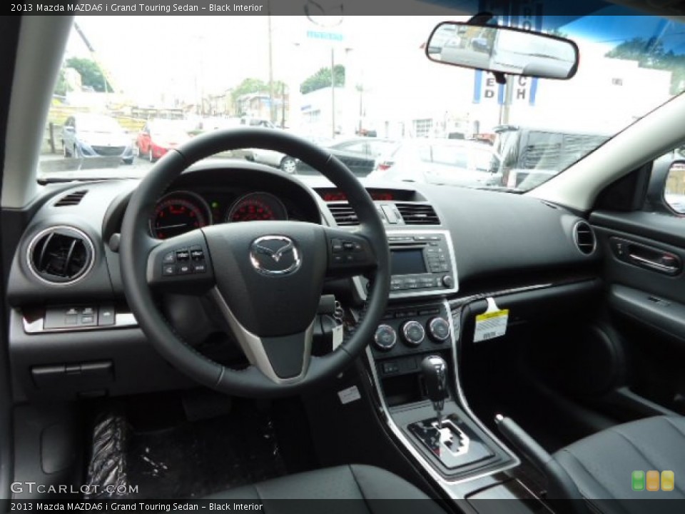 Black Interior Dashboard for the 2013 Mazda MAZDA6 i Grand Touring Sedan #68238958