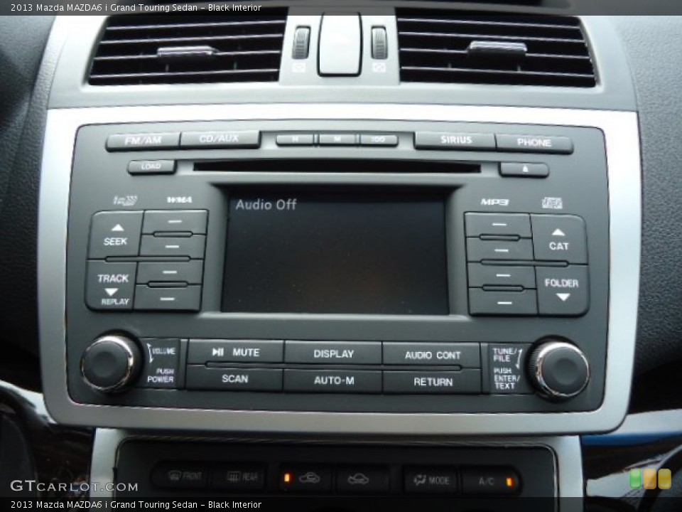 Black Interior Audio System for the 2013 Mazda MAZDA6 i Grand Touring Sedan #68239018