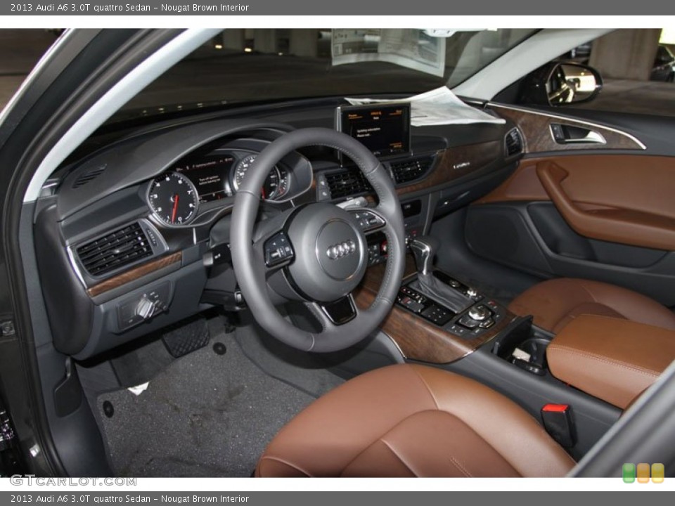 Nougat Brown Interior Photo for the 2013 Audi A6 3.0T quattro Sedan #68239040