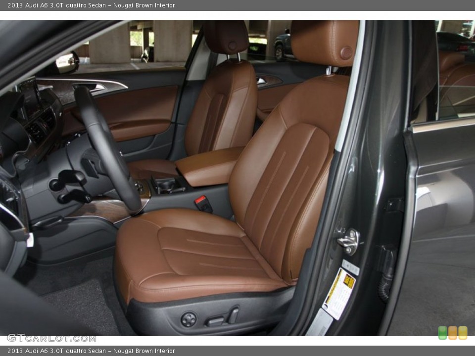 Nougat Brown Interior Photo for the 2013 Audi A6 3.0T quattro Sedan #68239048