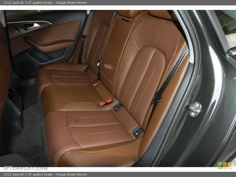 Nougat Brown Interior Rear Seat for the 2013 Audi A6 3.0T quattro Sedan #68239057