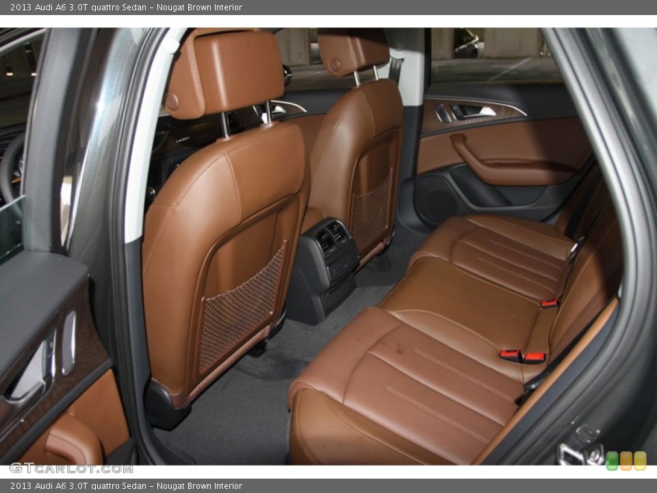 Nougat Brown Interior Rear Seat for the 2013 Audi A6 3.0T quattro Sedan #68239069