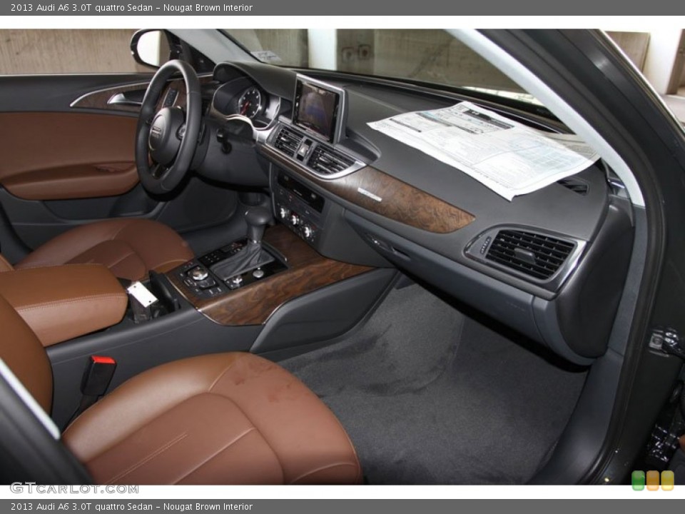 Nougat Brown Interior Dashboard for the 2013 Audi A6 3.0T quattro Sedan #68239180