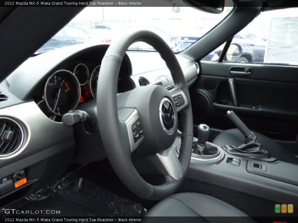 Black Interior Steering Wheel for the 2012 Mazda MX-5 Miata Grand Touring Hard Top Roadster #68239333