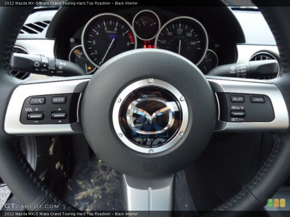 Black Interior Steering Wheel for the 2012 Mazda MX-5 Miata Grand Touring Hard Top Roadster #68239348