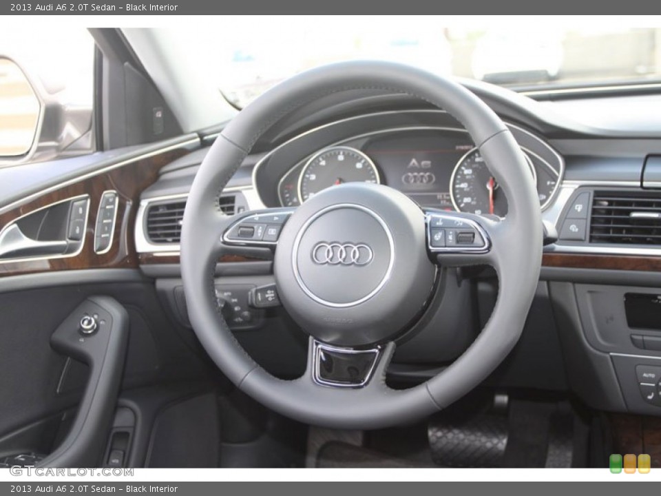 Black Interior Steering Wheel for the 2013 Audi A6 2.0T Sedan #68239378