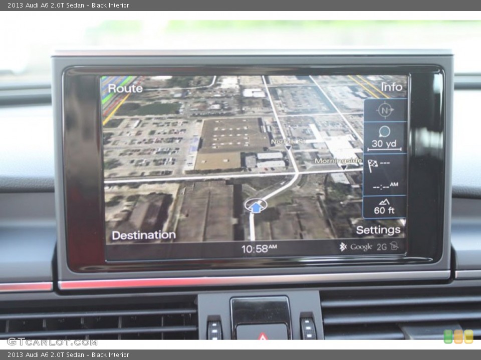 Black Interior Navigation for the 2013 Audi A6 2.0T Sedan #68239405