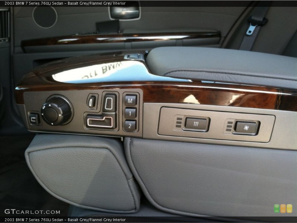 Basalt Grey/Flannel Grey Interior Controls for the 2003 BMW 7 Series 760Li Sedan #68239684