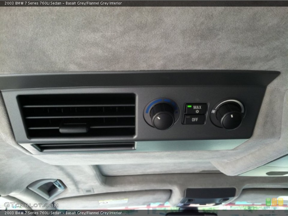 Basalt Grey/Flannel Grey Interior Controls for the 2003 BMW 7 Series 760Li Sedan #68239693